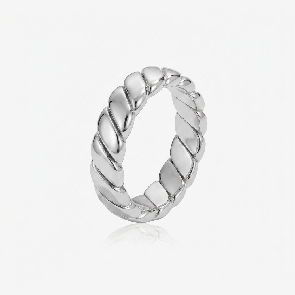 Gold Plated Twisted Infinity Ring