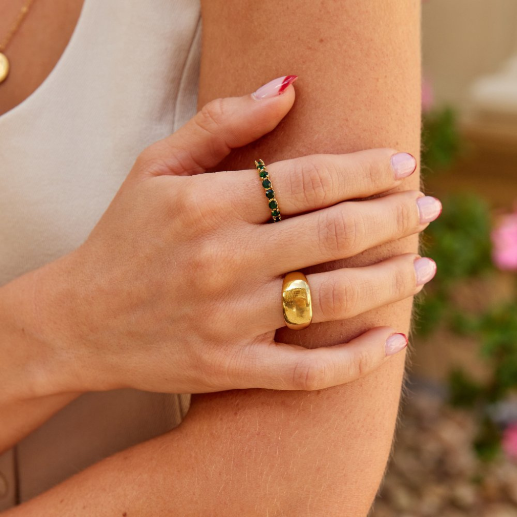 Chunky Ring with Smooth Dome Shape