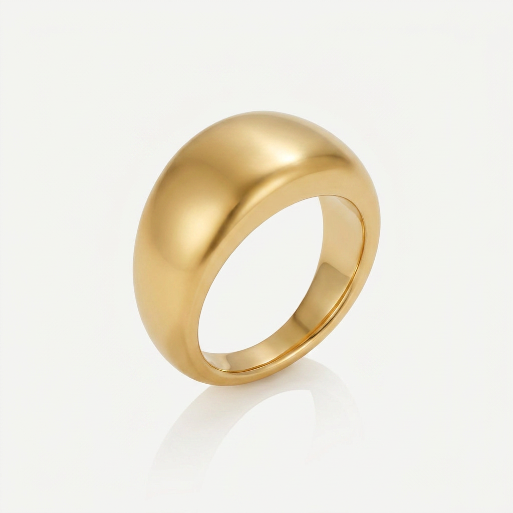 Chunky Ring with Smooth Dome Shape