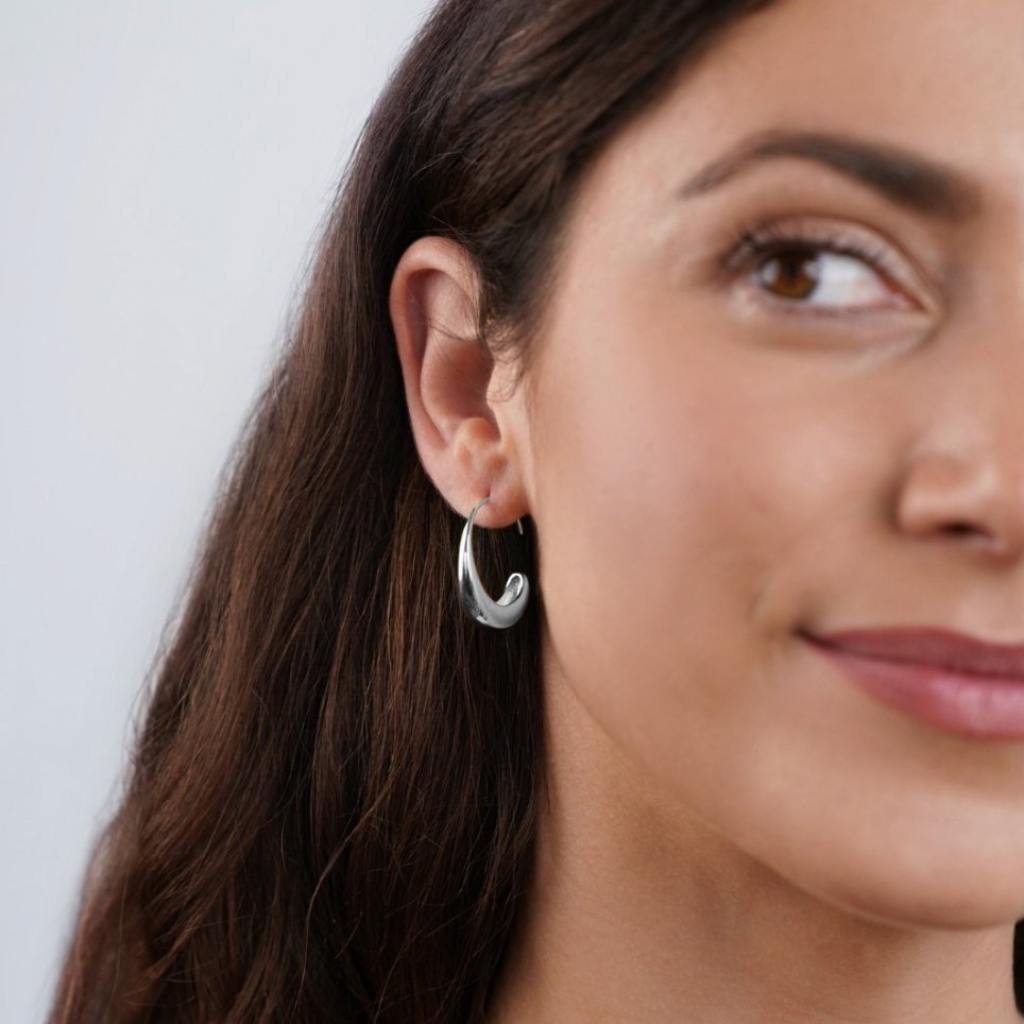 Classic Drop Hoop Earrings