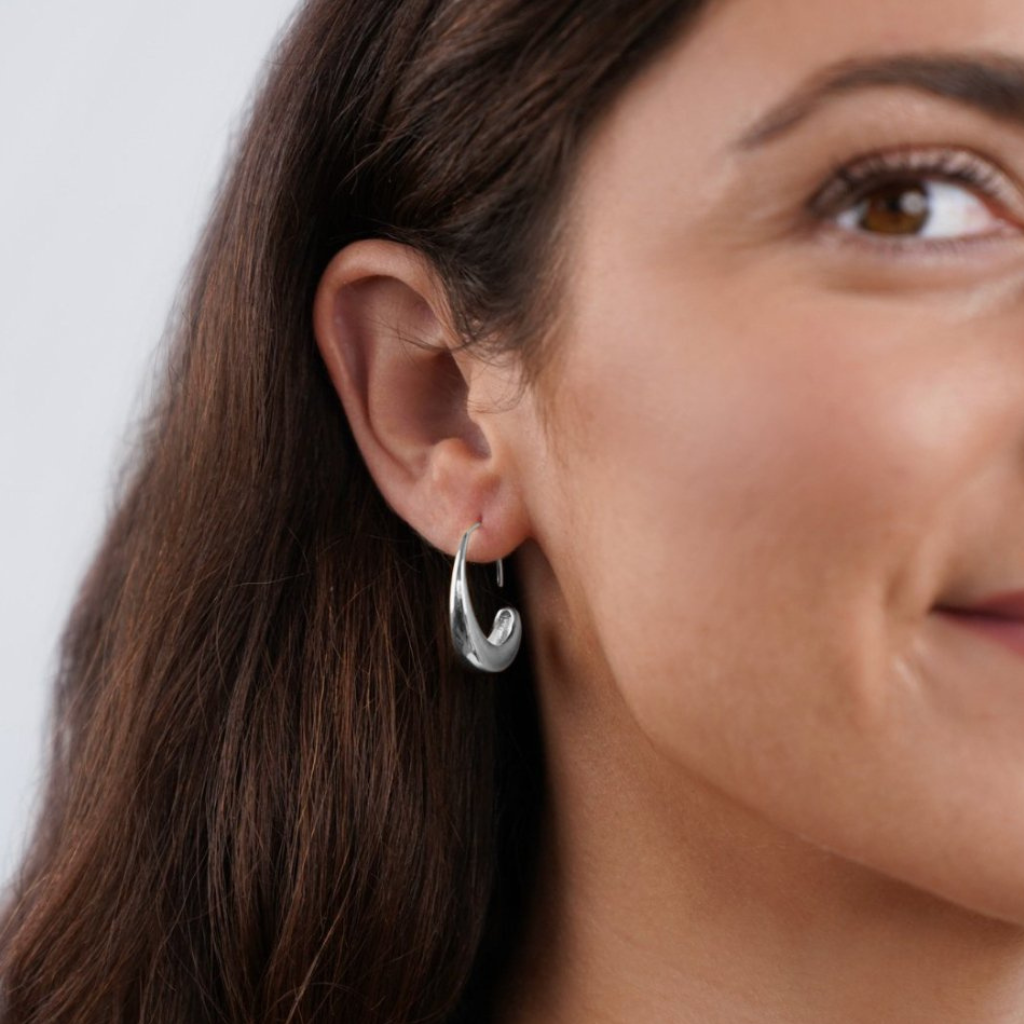Classic Drop Hoop Earrings