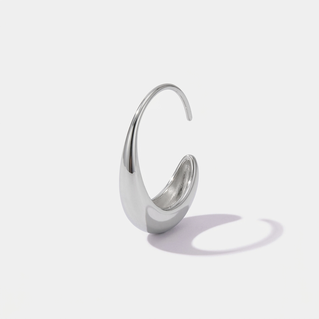 Classic Drop Hoop Earrings