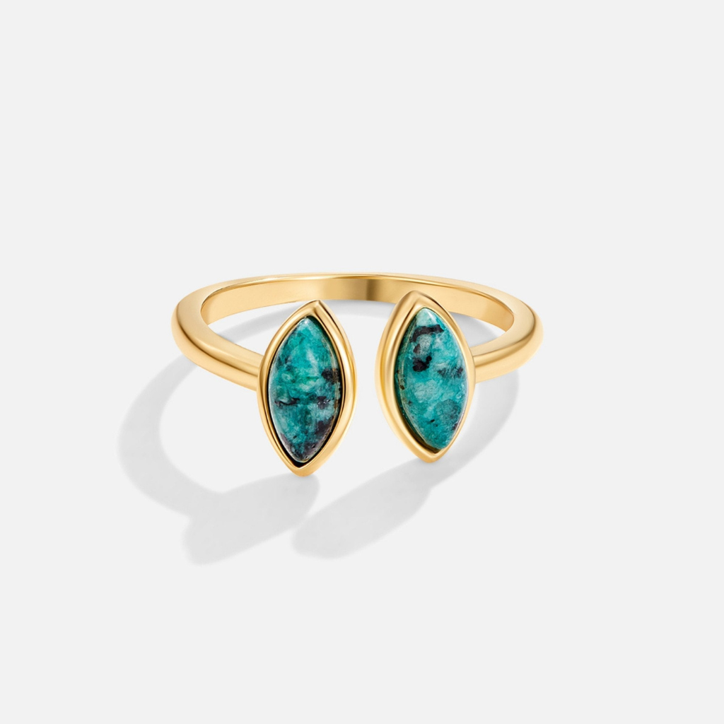 Wrap Ring with Jade Green Stone