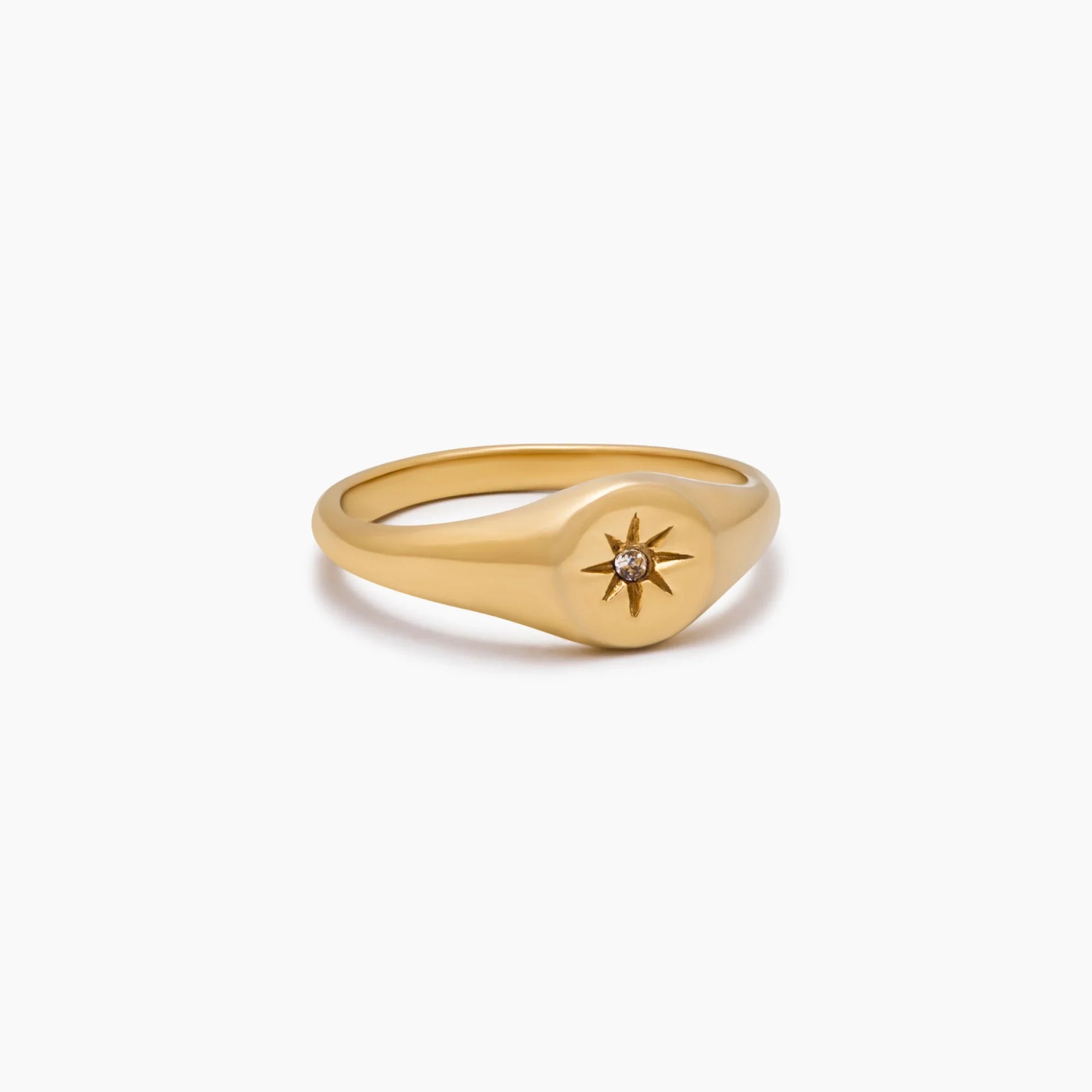 Stella | Gold Signet Ring