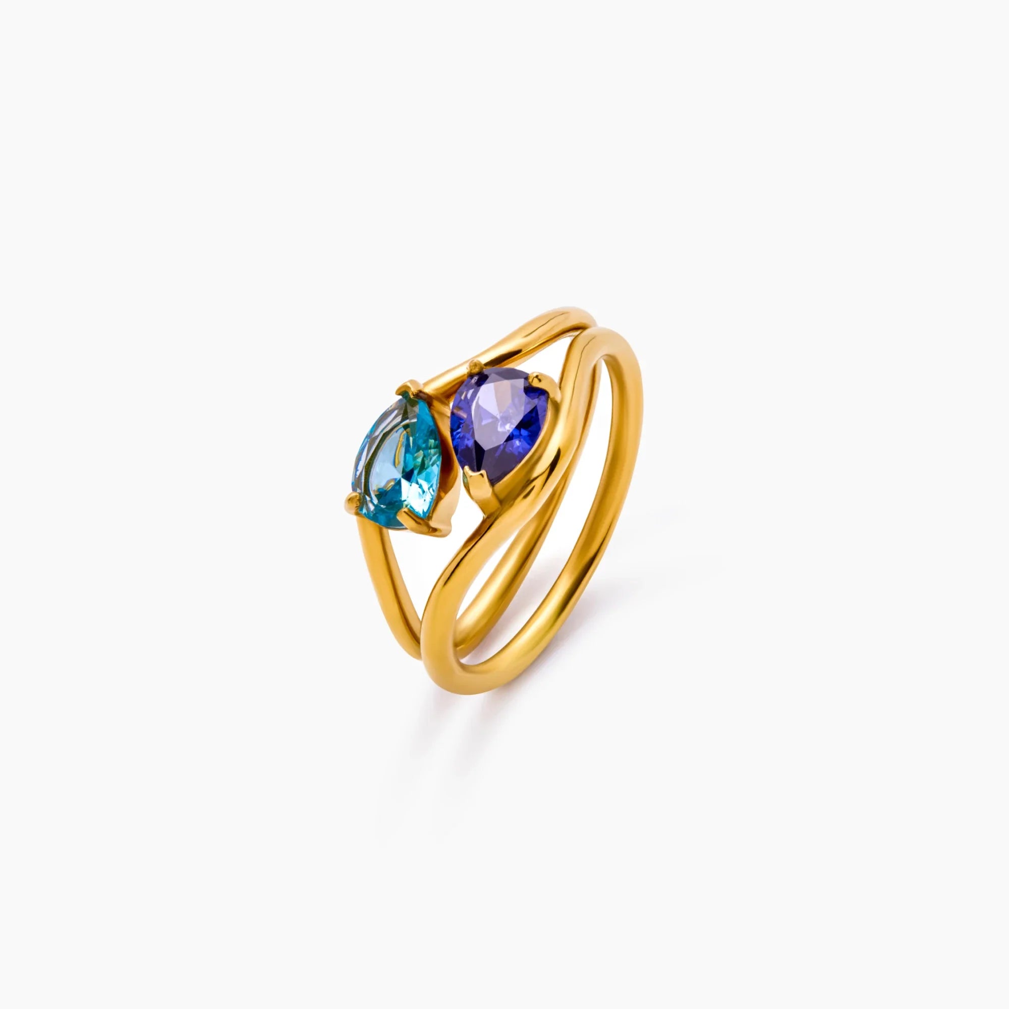 Gold Birthstone Promise Ring