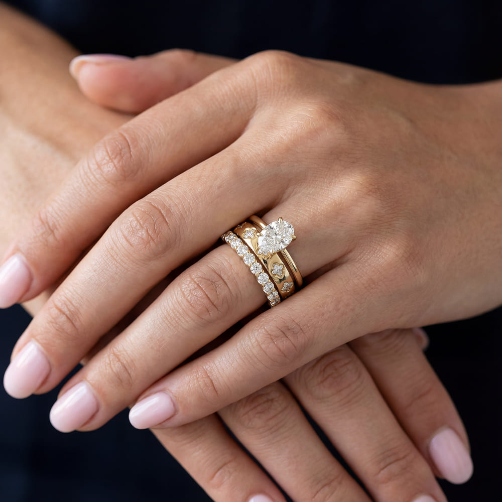 Stacking Ring Set with Sunflare Design