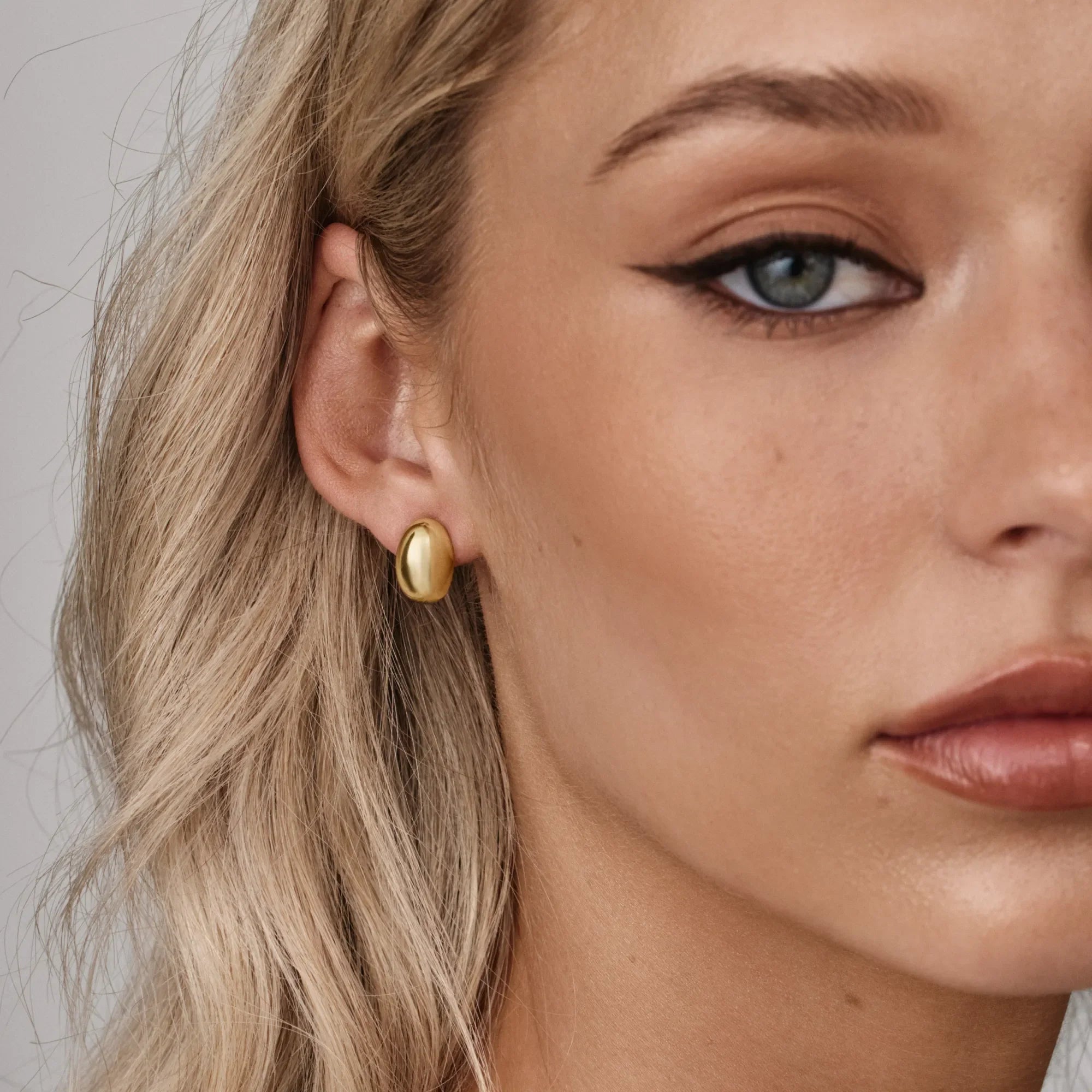 Ella | Gold Dome Studs