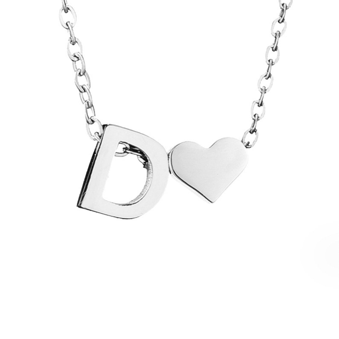 Silver Necklace with Forever Love Letter Pendant