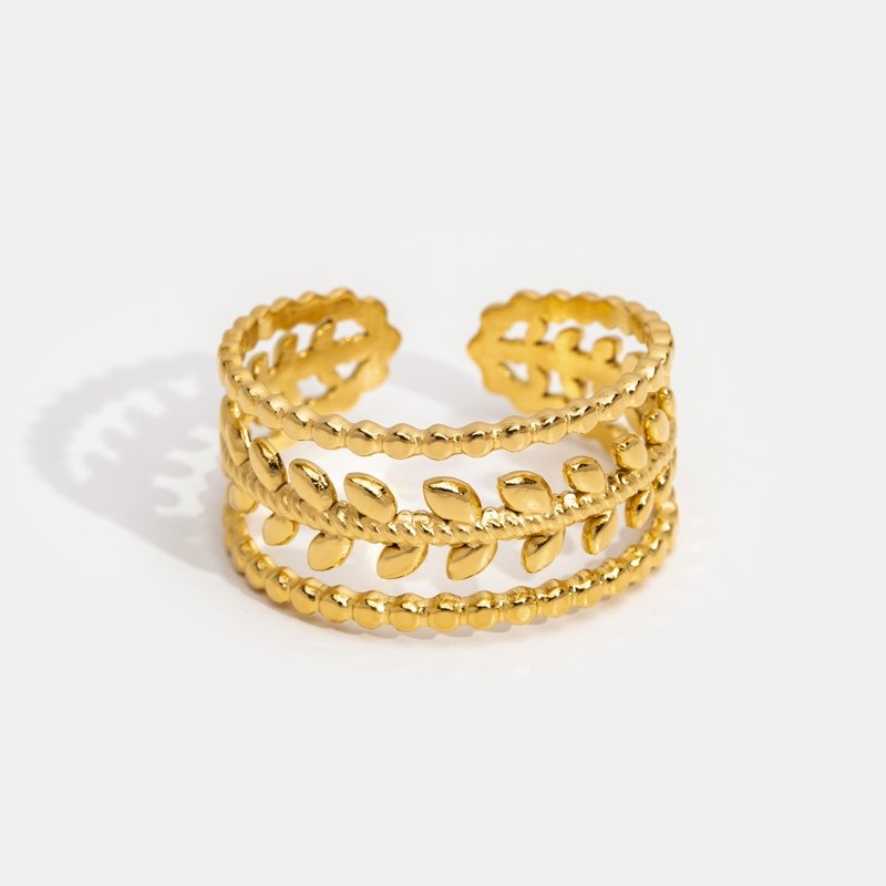 Gold Layered Leaf Ring
