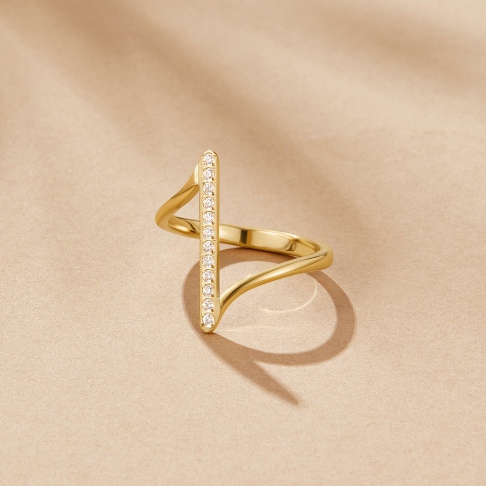 Gold Twisted Band Ring