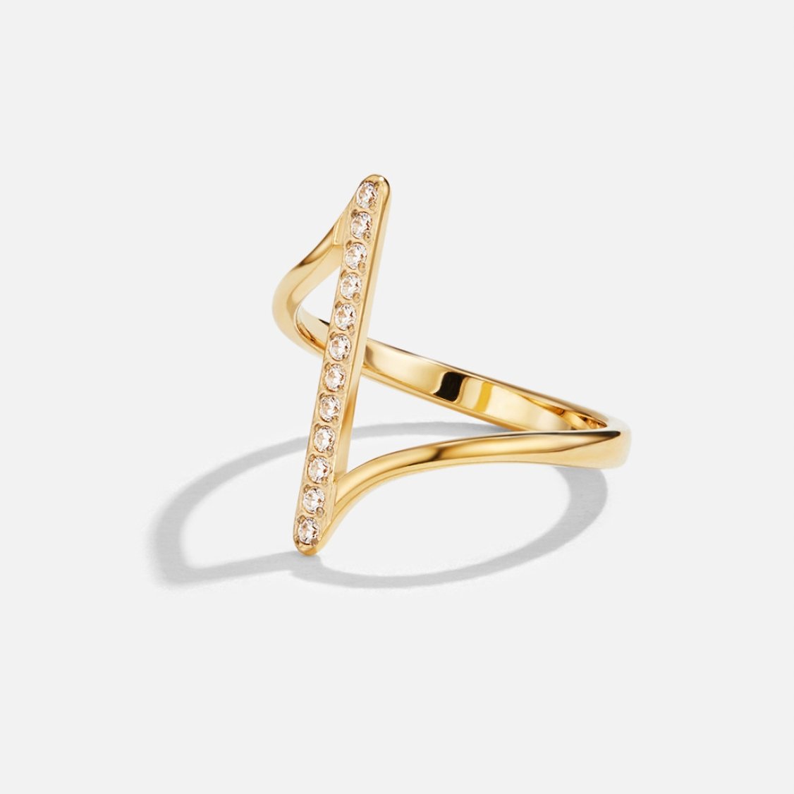 Gold Twisted Band Ring