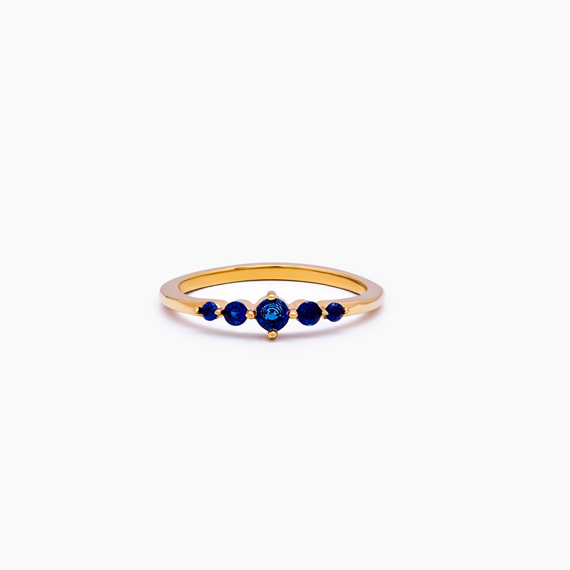 Gold Stacking Ring with Birthstone