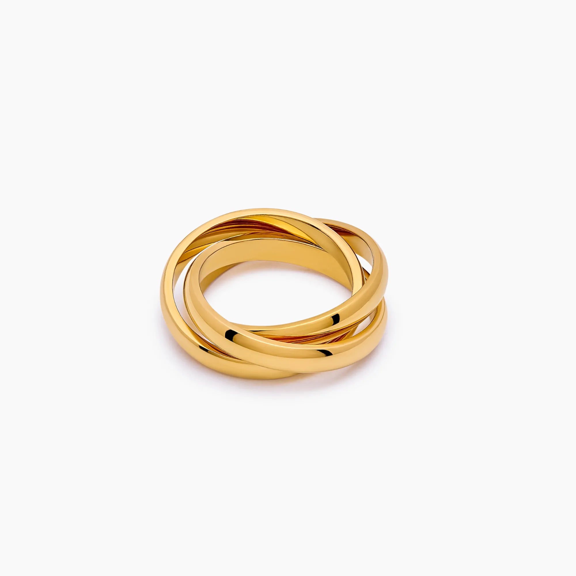 Gold Trio Rolling Ring